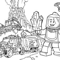Perfect Lego City Volcano Coloring Pages Print Of