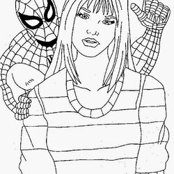 The Highest Quality Coloring Pages Free Printable Spider Man Amazing Kids Color Print Popular Library