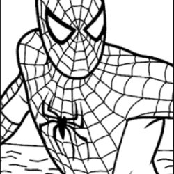 Excellent Coloring Pictures Of Sheet Pages Spider Man Colouring Kids Print Cartoon Characters Children