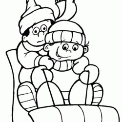 High Quality Free Printable Winter Coloring Pages For Kindergarten