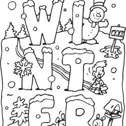 Smashing Printable Winter Coloring Pages For Kids