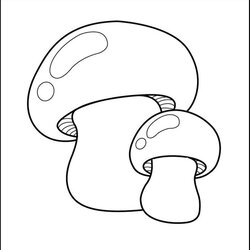Legit Mushrooms Coloring Sheet For Kids En