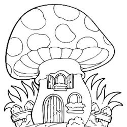 Tremendous Printable Coloring Pages Mushrooms For Kids