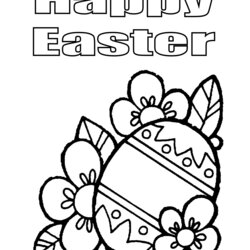 Excellent Happy Easter Coloring Pages Best For Kids Egg Page