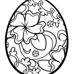 Easter Coloring Pages Best For Kids Egg Flourish