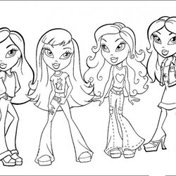 Superb Free Printable Coloring Pages Girls Dolls Barbie Kids Print For