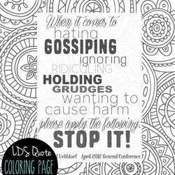 Brilliant Quote Coloring Page Pages Quotes Printable Sheets Adult Church Colouring Young Conference Women