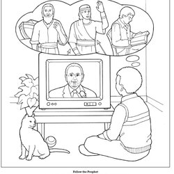 Great Coloring Pages To Download And Print For Free Conference Prophet Children Mormon Color Kids Obey