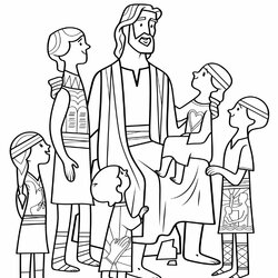 Splendid Bountiful Temple Coloring Pages Mormon Blesses Blessing Praying Bless Resurrection Creche Handy