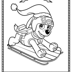 Sublime Paw Patrol Christmas Coloring Pages Also See The Category To Read