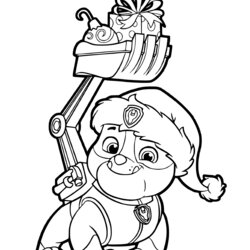 Peerless Paw Patrol Christmas Coloring Pages At Free Download Jr Marshall Nick Drawing Games Rubble