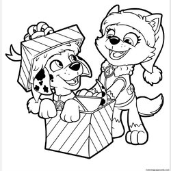 Great Paw Patrol Coloring Pages For Kids At Free Printable Christmas Online Color Gifts Print Troll Template