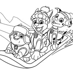 Tremendous Printable Paw Patrol Christmas Coloring Pages Wonder Day
