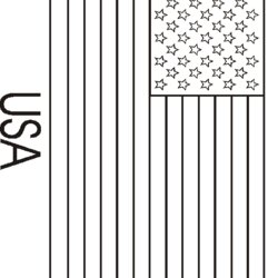 Flags Coloring Pages Kids Flag Memorial American Printable Patriotic Sheets Stencil Color Worksheets Sheet