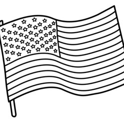Wonderful American Flag Coloring Pages Best For Kids Free