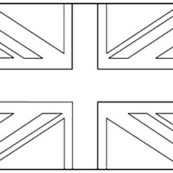 Magnificent Flag United Kingdom Flags Kids Coloring Pages Simple For