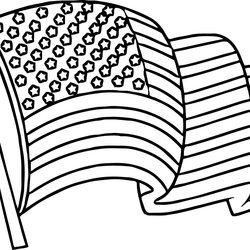 Fine American Flag Coloring Pages Best For Kids