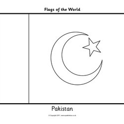 Super Flags Coloring Pakistan Pakistani