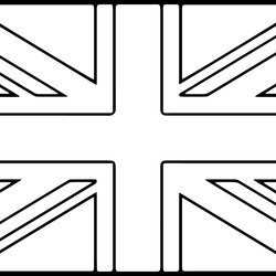 Spiffing National Flags Coloring Page Pages Flag Printable Template England Union Jack Kingdom United Britain