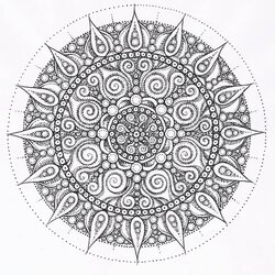 Excellent Advanced Complicated Mandala Coloring Pages