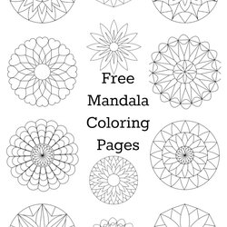 The Highest Quality Free Mandala Coloring Pages Kids Print Pattern Printable Mandalas Painting Adults India