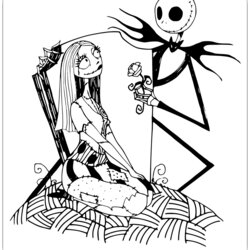 Superlative The Nightmare Before Christmas Coloring Pages Sally Jack Printable Print Rose Search Offering