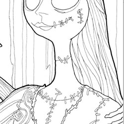 Superb Digital Download Jack And Sally Halloween Coloring Page