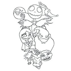 Spiffing Jack And Sally Printable Coloring Pages At Free Nightmare Before Christmas Burton Tim Drawing Color