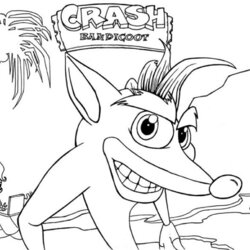 Exceptional Crash Coloring Pages Best For Kids