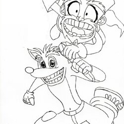 Marvelous Crash Coloring Pages To Print
