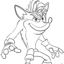 Printable Crash Coloring Pages Free