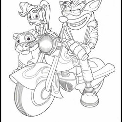 Very Good Crash Coloring Pages Best For Kids Motorcycle