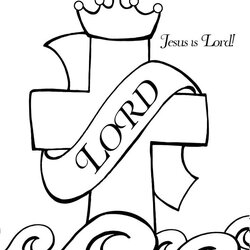 Superlative Wonderful Christian Coloring Pages Jesus Sunday School Bible Printable Lord Cross Children God
