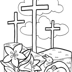 Christian Coloring Page Pages Printable Easter