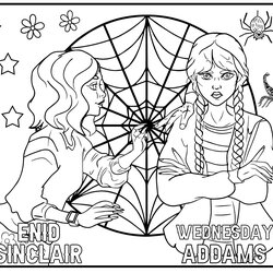 Perfect Wednesday Coloring Pages Format Canada