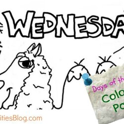 Pin On Coloring Activities Wednesday Pages Week Days Color Para Kids Printable Sheets Choose Board Series