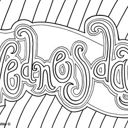 Capital Wacky Wednesday Coloring Pages At Free Printable Days Week Color Colouring Sheets Doodles Classroom