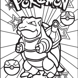 Champion Pokemon Coloring Pages Page