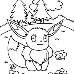 Great Pokemon Coloring Pages For Kids Disney Color Printable Cartoon Sheets Characters Print Character Fox