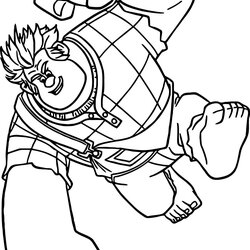 Eminent Coloring Pages Wreck It Ralph Best Of