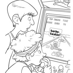 Terrific Wreck It Ralph Coloring Pages Best For Kids Print Free Pictures