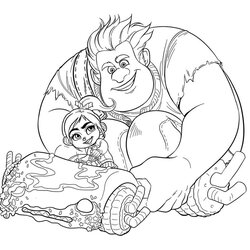 Wreck It Ralph Coloring Pages Best For Kids Disney Sheets Color Printable Characters Read Download Free