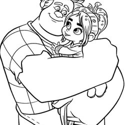 Superlative Wreck It Ralph Coloring Pages Free Printable Bright Colors Favorite Color Choose Kids