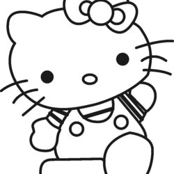 Preeminent Hello Kitty Coloring Pages Slim Image