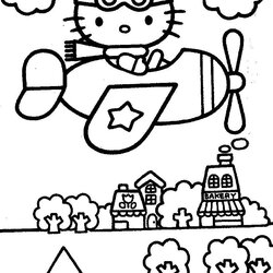 Superb Hello Kitty Coloring Pages Forever Print Page