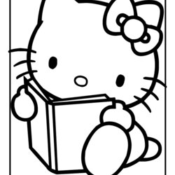 Brilliant Images About Hello Kitty Coloring Pages On Printable Colouring Sheets Cartoon