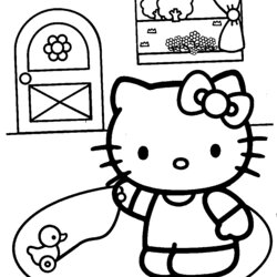 Fantastic Hello Kitty Coloring Pages Online