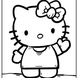 Tremendous Hello Kitty Coloring Pages Free