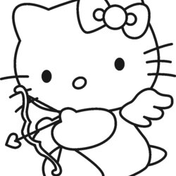 Hello Kitty Coloring Pages Lets Gonna Her