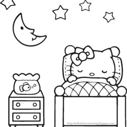 Spiffing Hello Kitty Coloring Pages Colouring Cute Book Easy Email Twitter Pictures